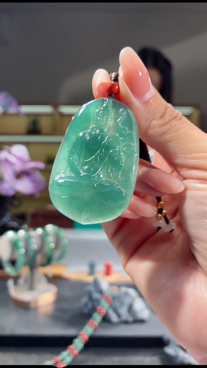 吊坠(不含链)未镶嵌翡翠普贤