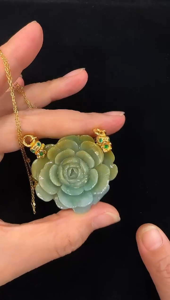 颈饰未镶嵌翡翠国风