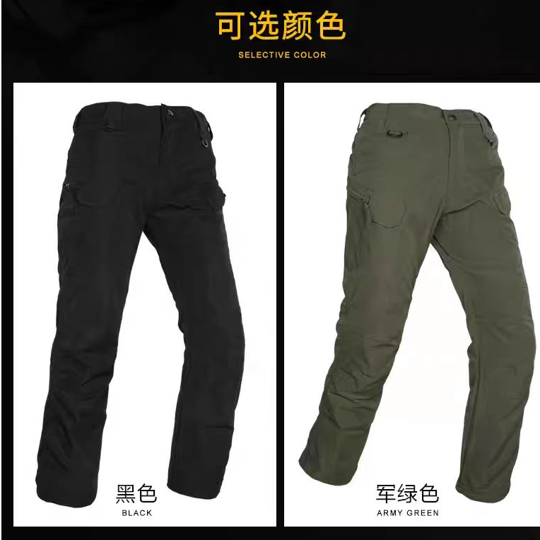 春夏户外战术软壳裤防风修身耐磨工装直筒长裤休闲