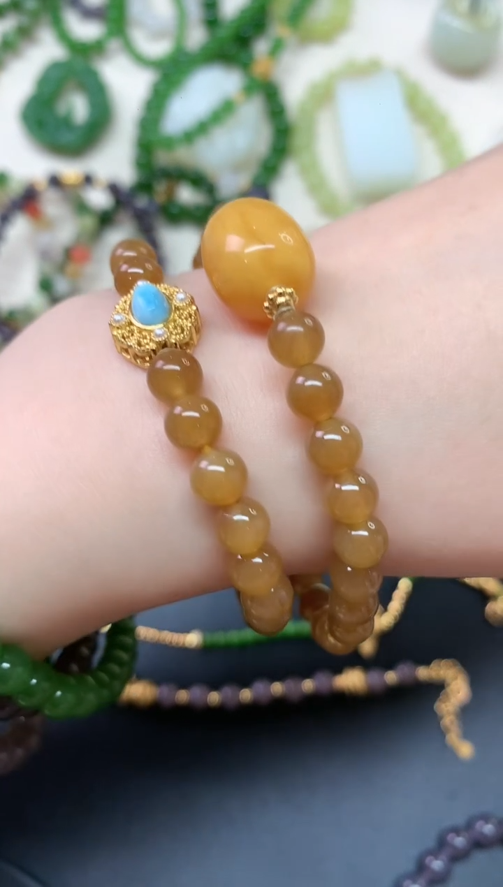 和田玉银S925镶嵌颈饰W44多样性发货一件|1380