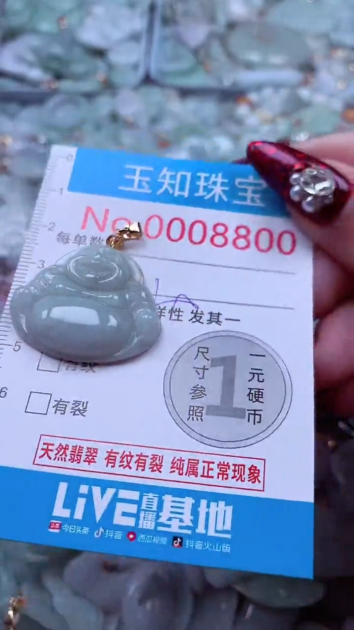 吊坠(不含链)未镶嵌翡翠8800