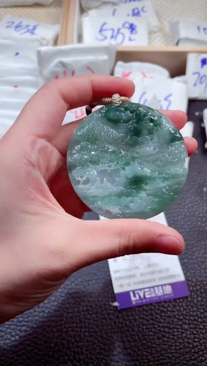 翡翠未镶嵌颈饰00001759