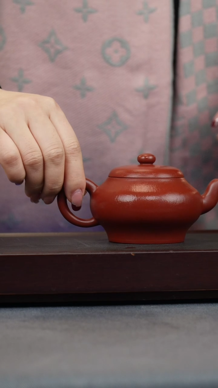 【闪购商品】紫砂茶壶鱼籽大红袍 碗玉