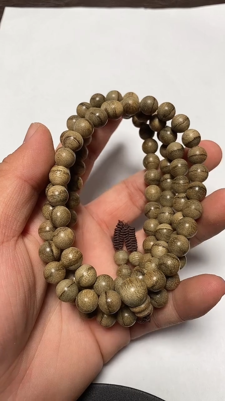 沉香手串什**西tc10051沉香天然野达拉干多圈多样性发一