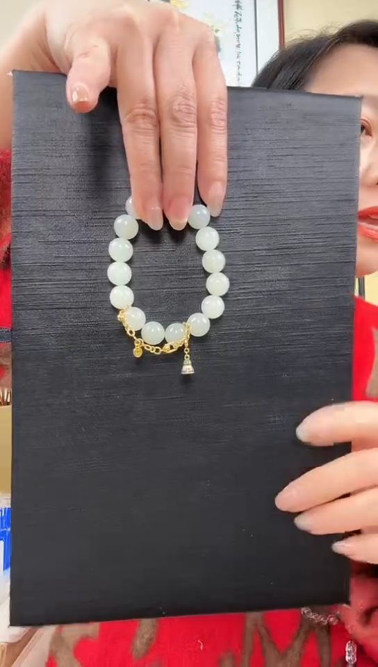 【闪购商品】和田玉手链银S925镶嵌和田玉