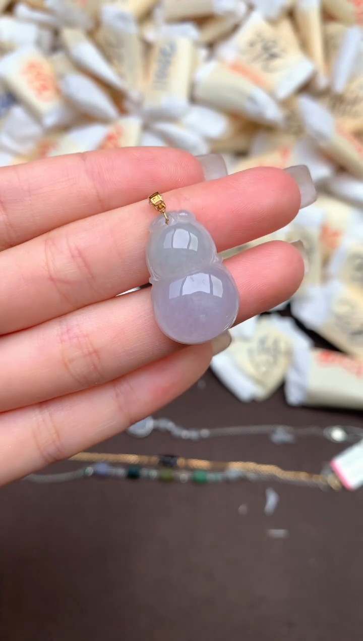 【闪购商品】翡翠颈饰18K金镶嵌  —  