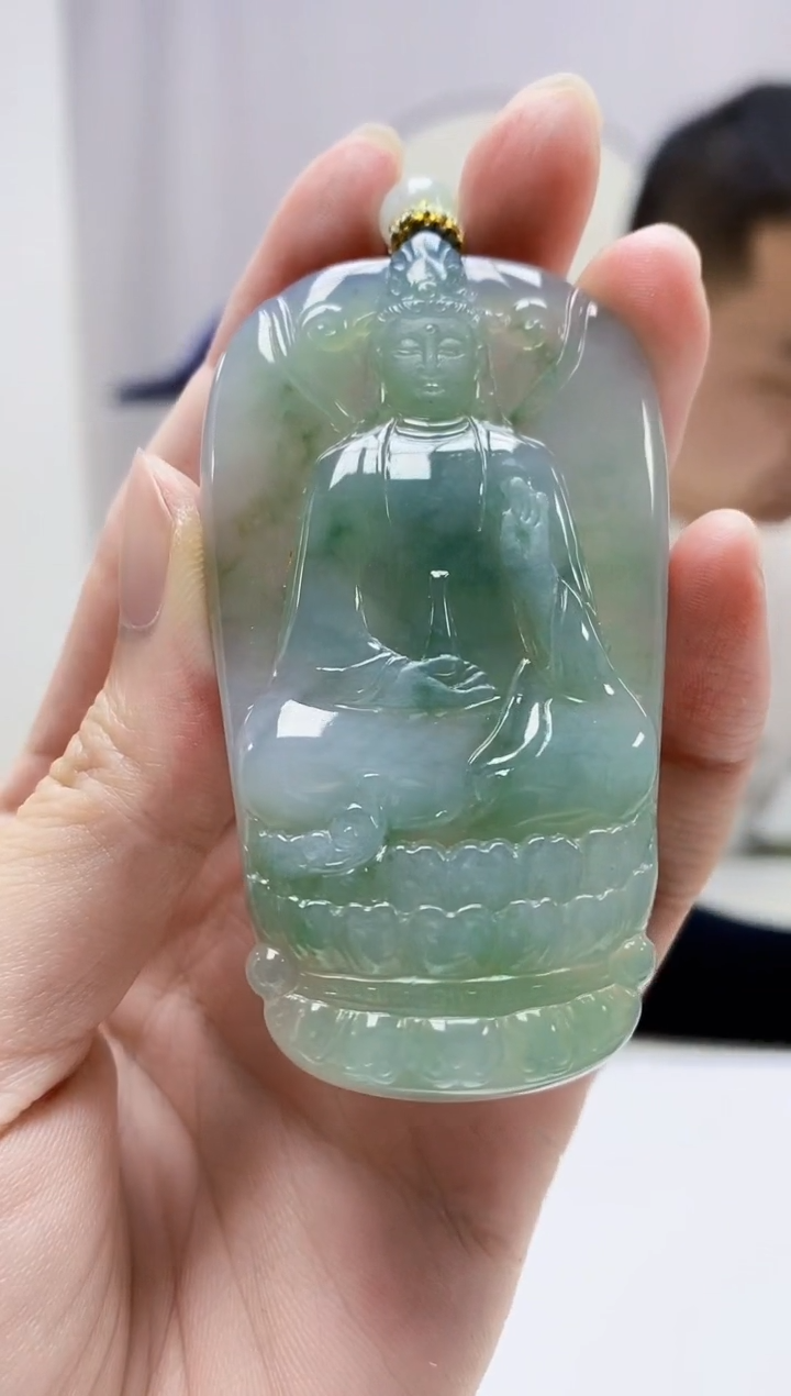 定制翡翠未镶嵌4898zm-毛货挂件189
