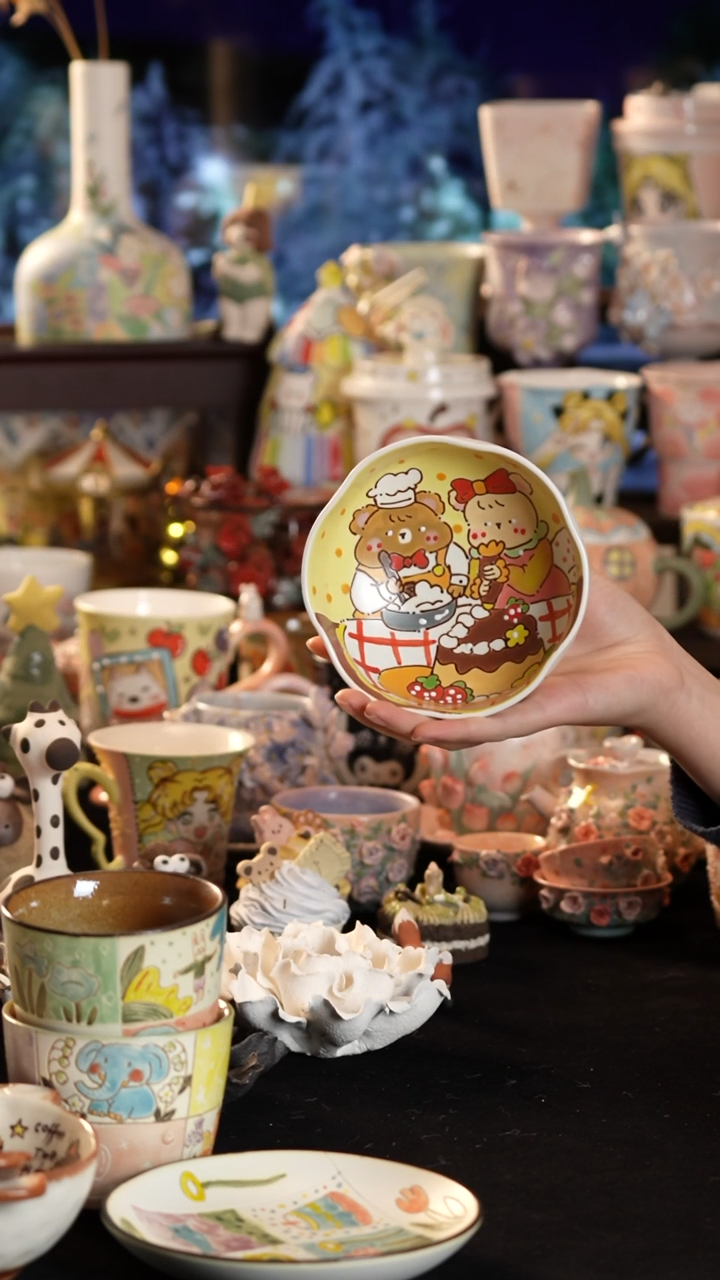 其他陶景德镇釉下彩手绘设计师款陶瓷