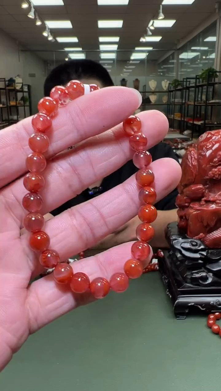 【闪购商品】南红玛瑙单圈手串未镶嵌一条约7mm 多样性发货