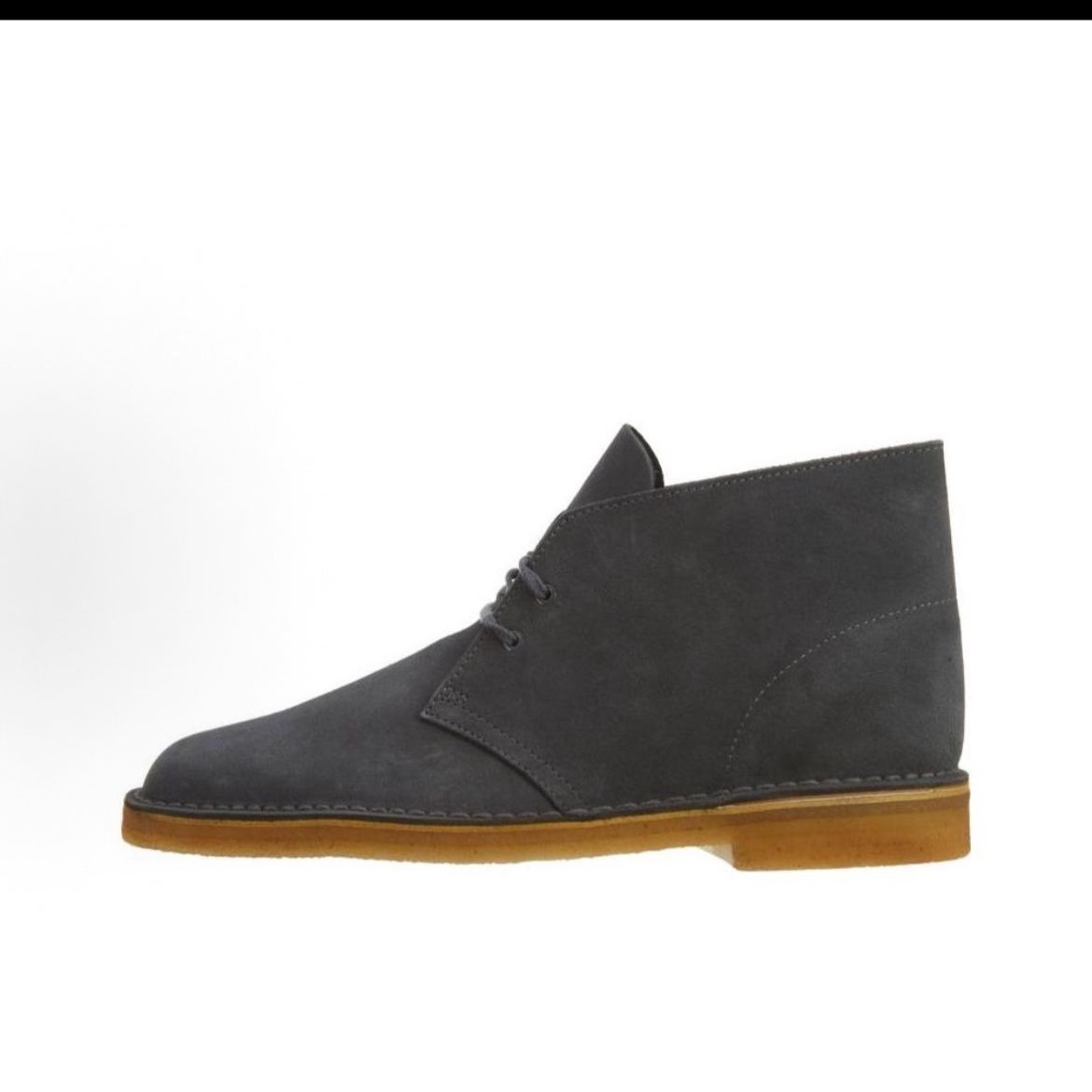 clarks其乐 绒面 圆头舒适 百搭休闲 短靴 男款 灰色261554827