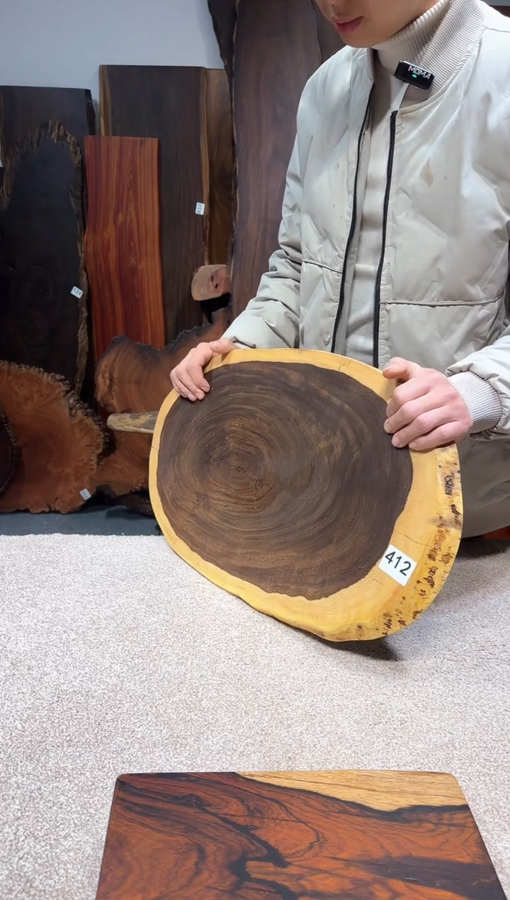 【闪购商品】风车木（黑檀木）尺寸58*35*2编号412
