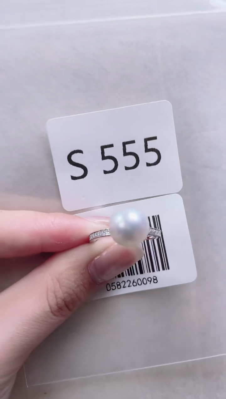 【闪购商品】海水珍珠戒指银S925镶嵌S555