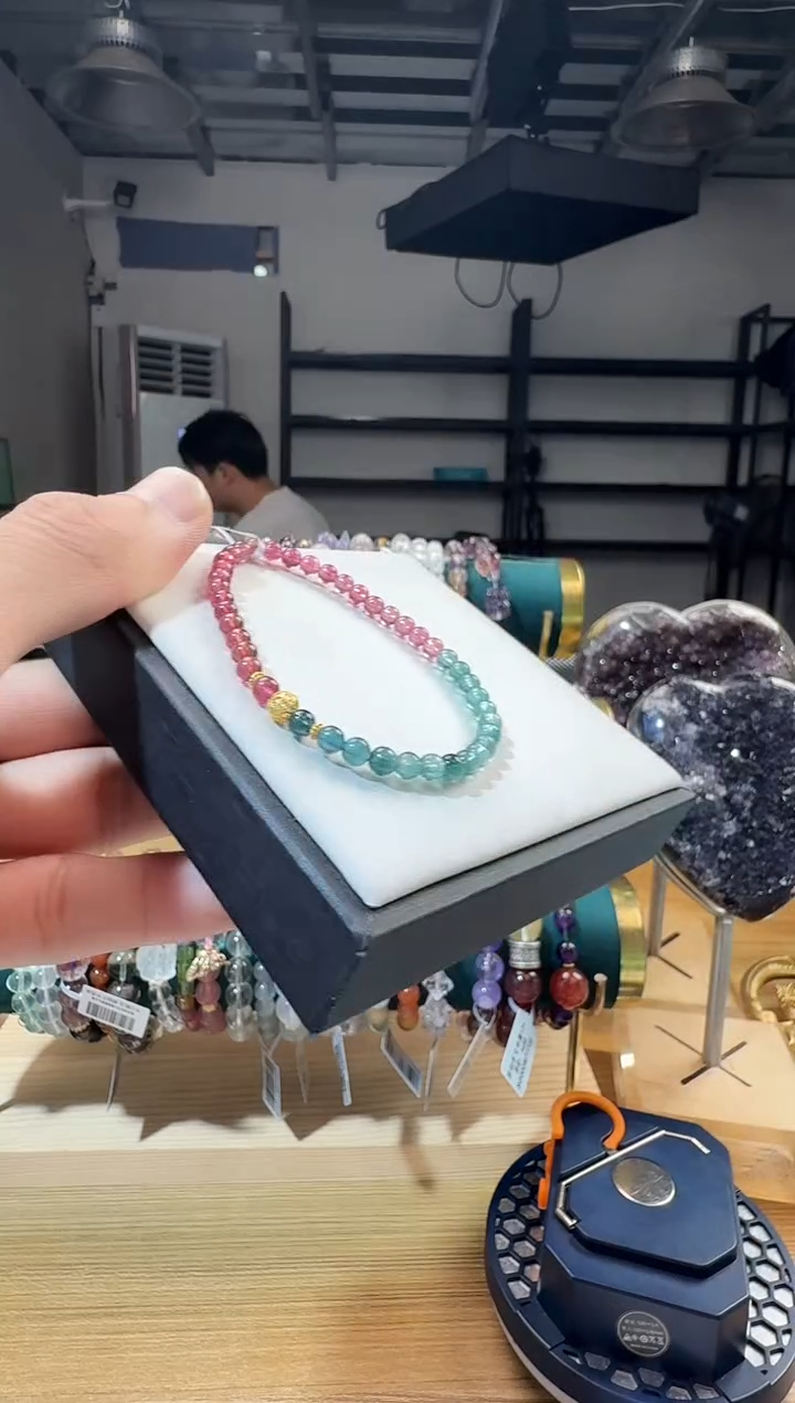 未镶嵌手链碧玺晶5476 约4mm