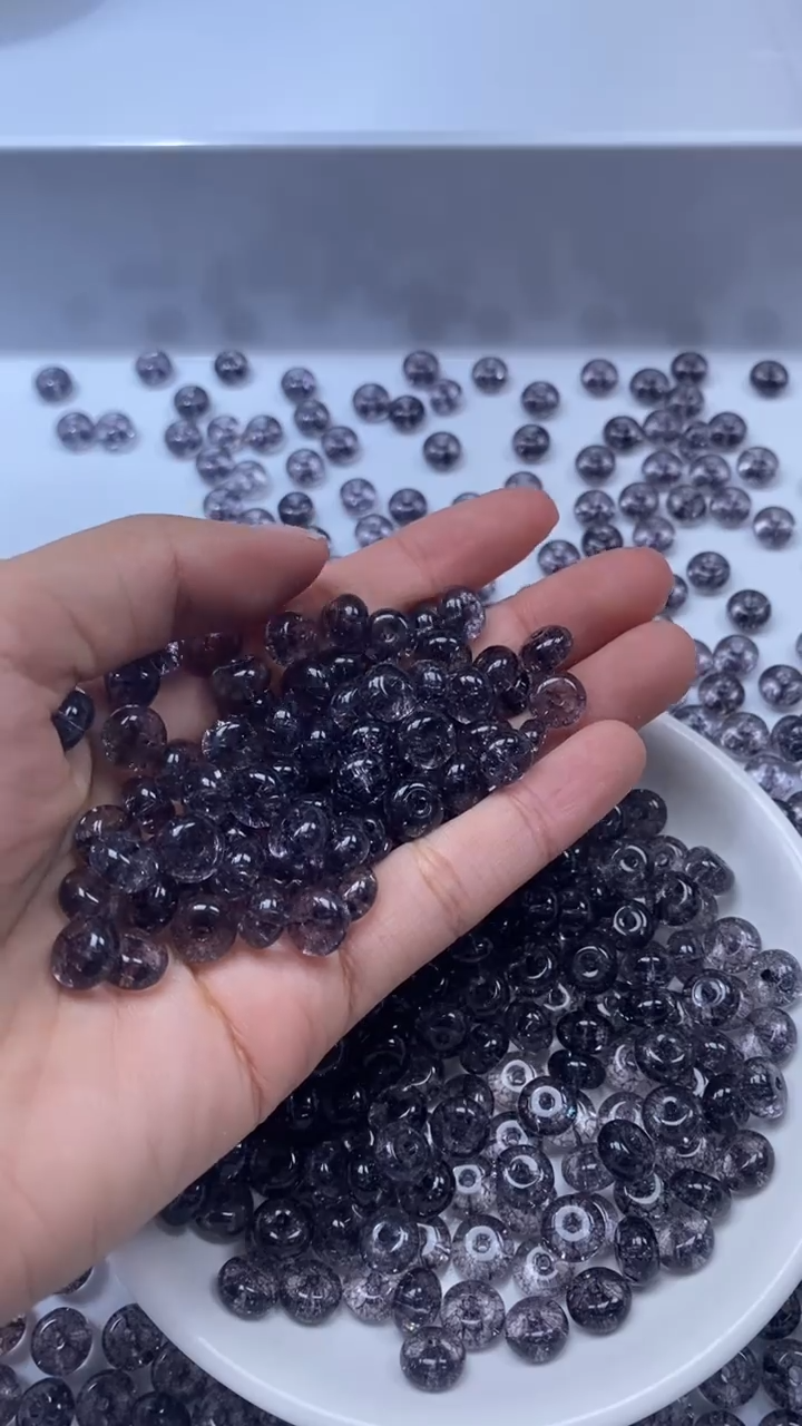 颈饰未镶嵌水晶W3199-黑色阿赛8mm*20颗