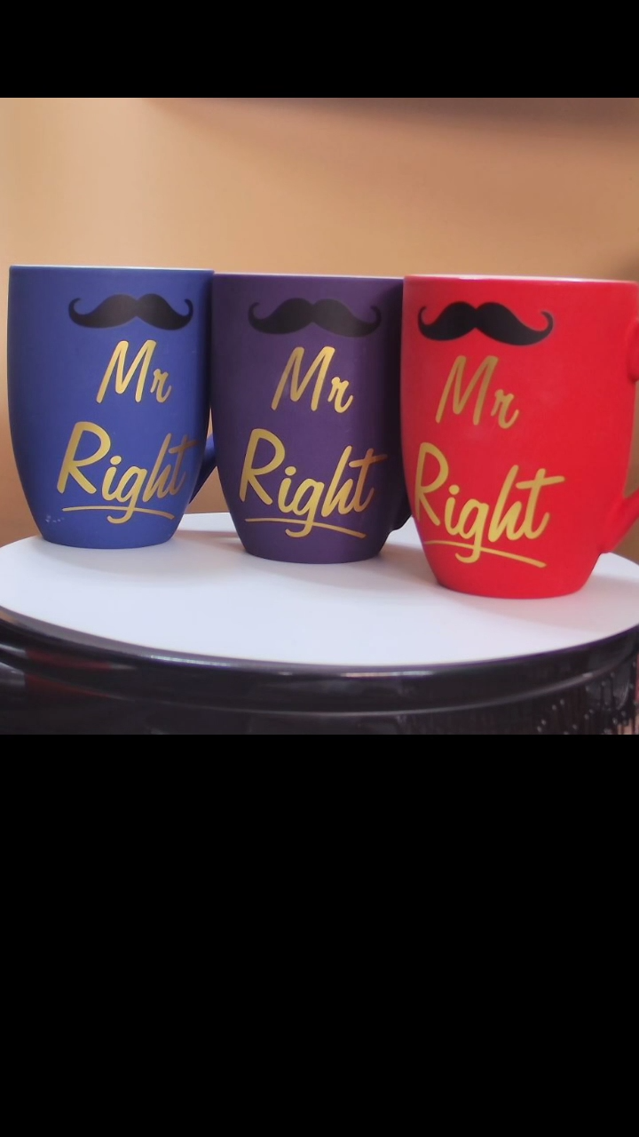 【闪购商品】马克杯彩绘字母马克杯 单杯