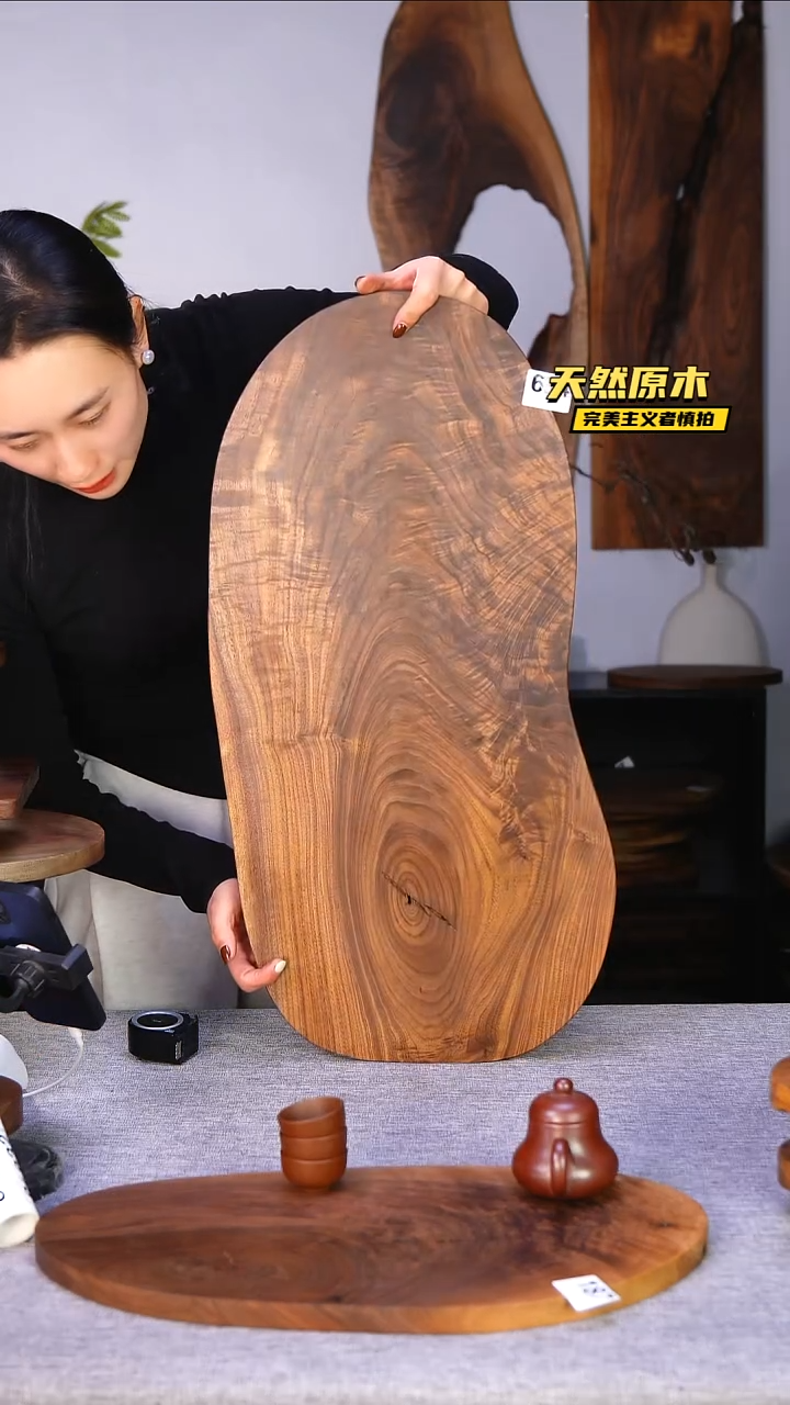 木北美黑胡桃原木.干裂疤结不属于商品质量问题完美主义者慎拍