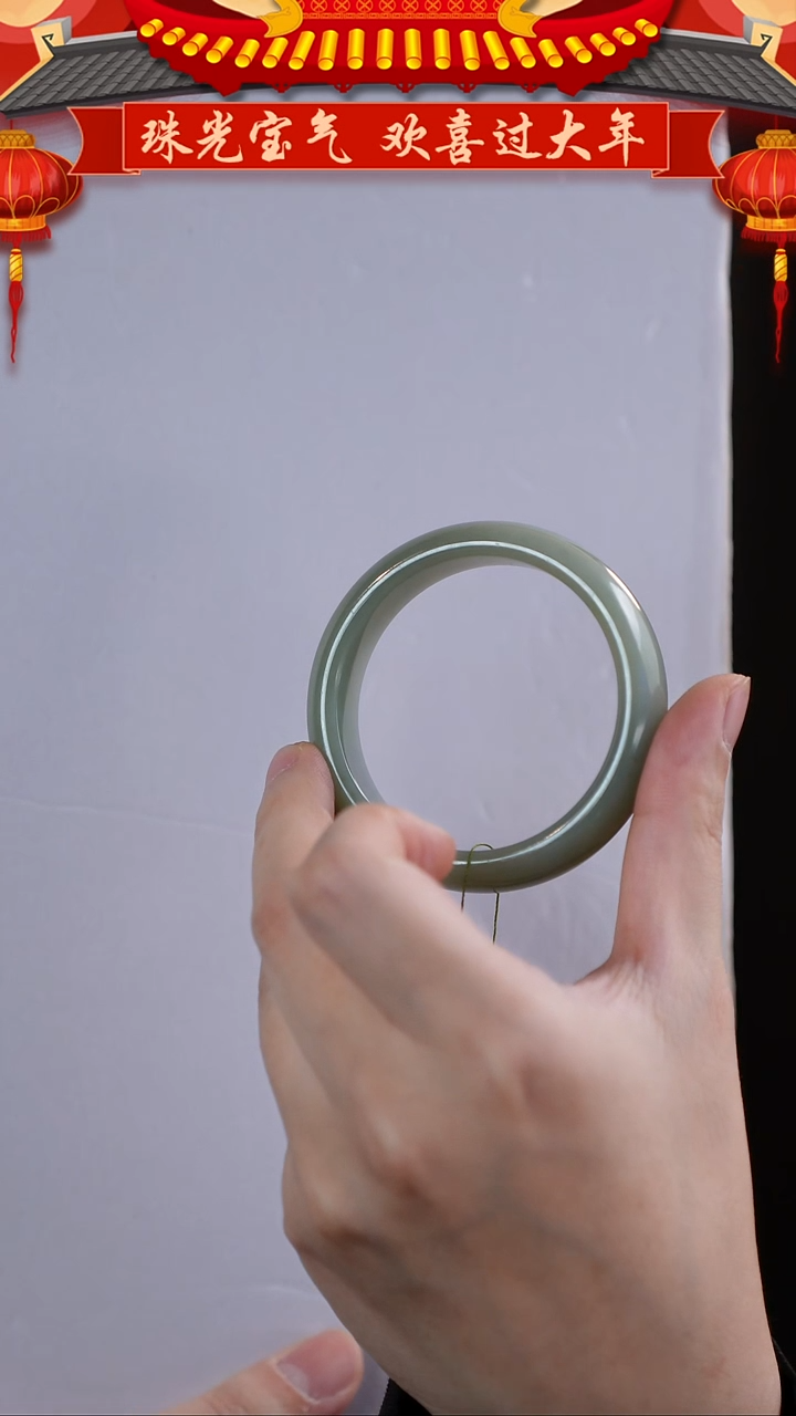 【闪购商品】和田玉（糖玉）手镯未镶嵌56圈口且末轮胎