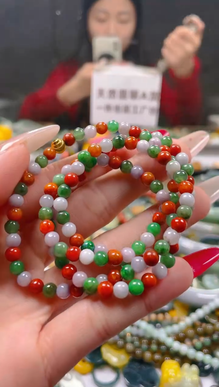【闪购商品】翡翠颈饰未镶嵌4MM/M/翡翠A货一图一物