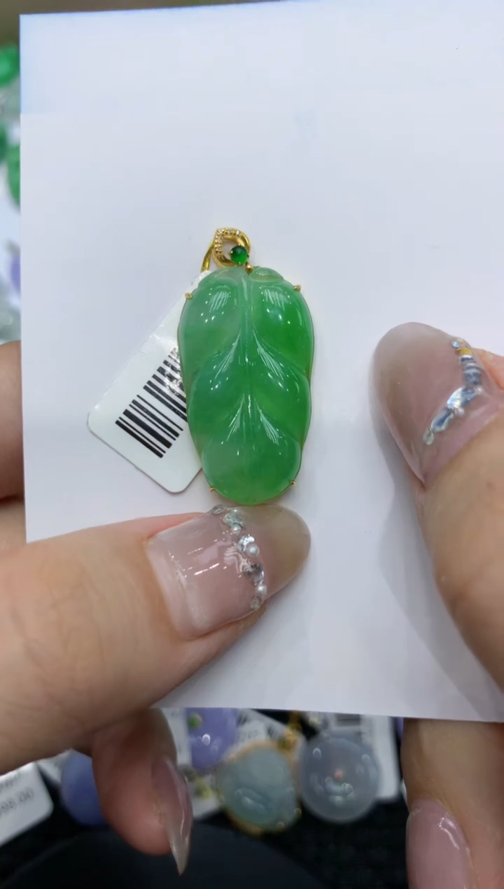 【闪购商品】翡翠颈饰18K金镶嵌222222222