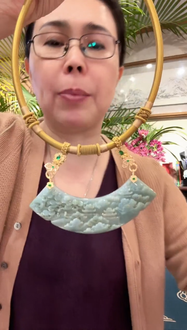 【闪购商品】翡翠颈饰未镶嵌国风