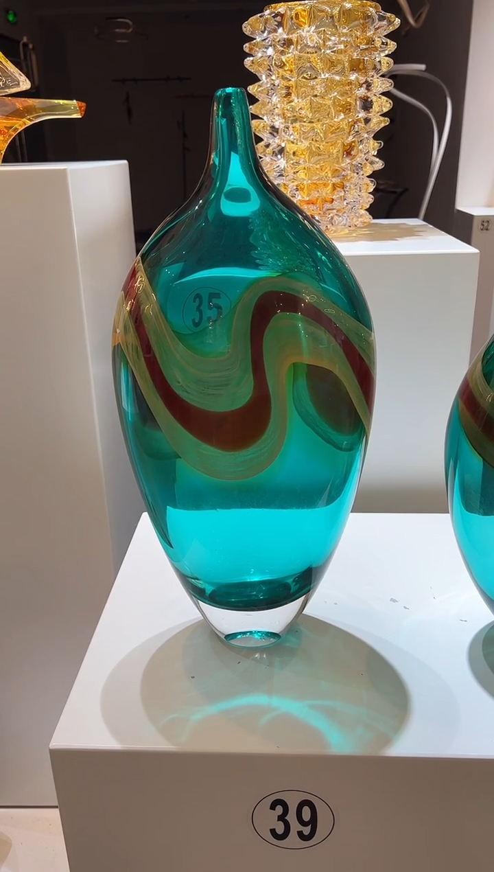 琉璃巴比特美学 蒂芙尼蓝大花瓶