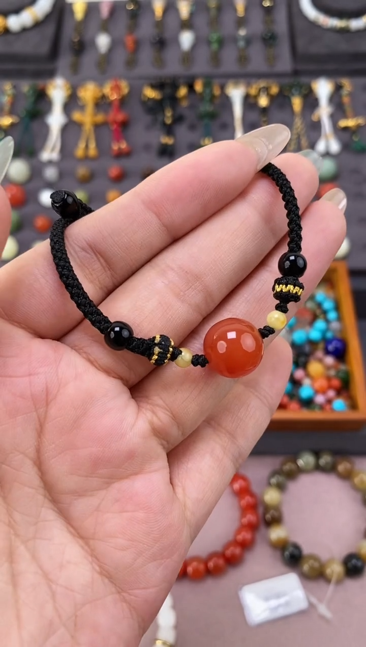 未镶嵌车挂玛瑙/玉髓13mm锁骨链