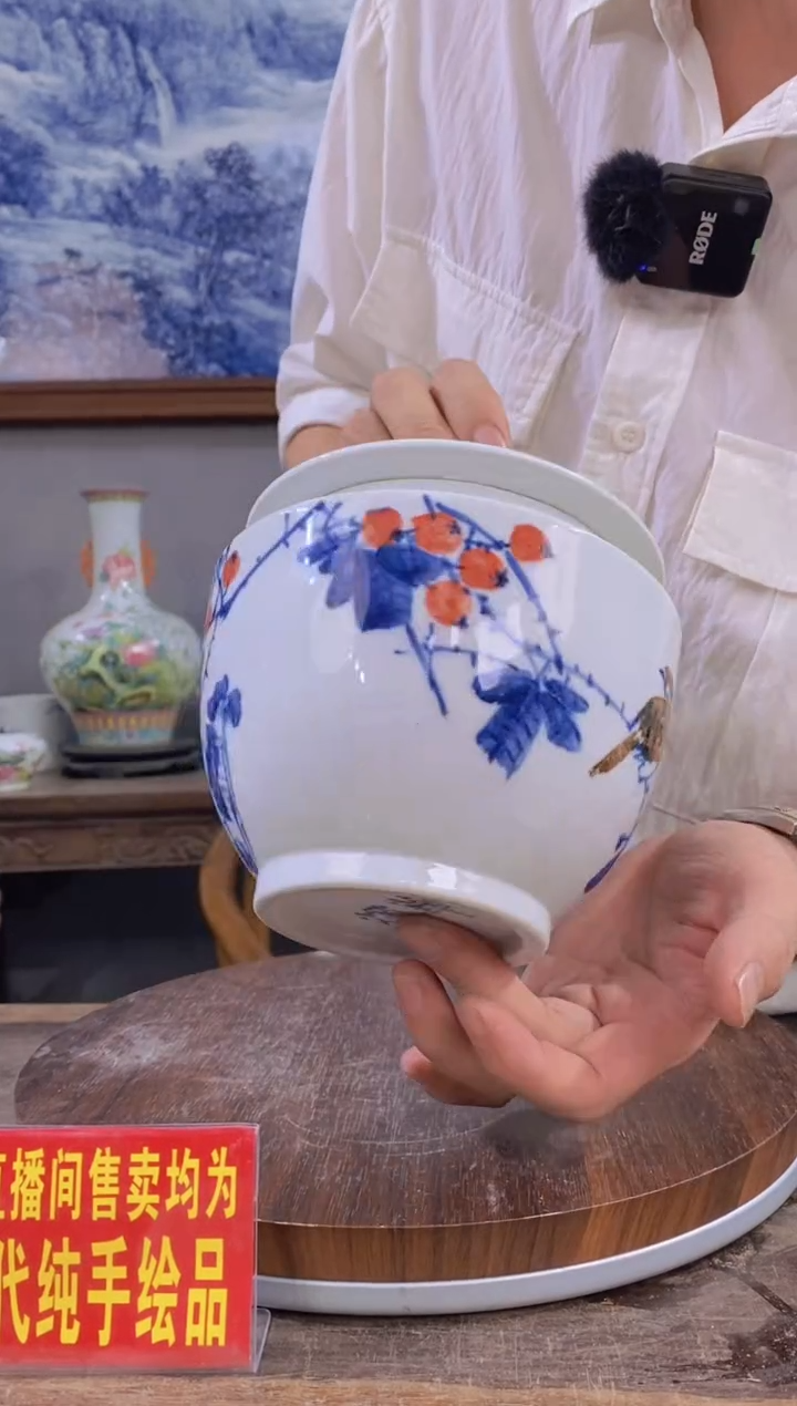 吴义松陶瓷联盟手绘陶瓷编码：8380