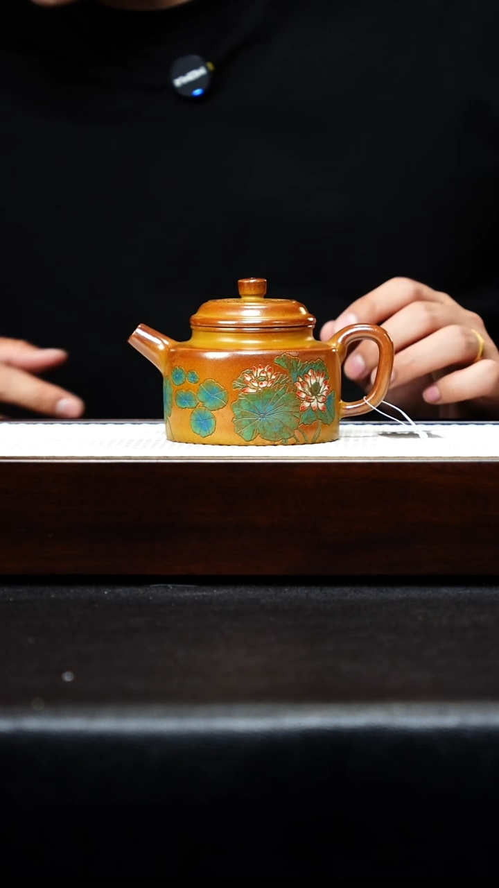 茶壶紫砂安****司茶壶紫砂宜兴紫砂 德钟 黄金段（火云烧） 梅付春