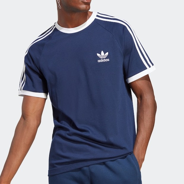 【原力场AC】三叶草复古纯棉复古运动修身短袖圆领T恤 IA4850