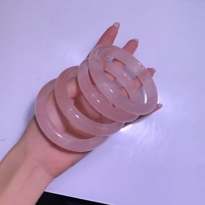 【逍遥】粉水晶正圈手镯*4041A/15/多样性发/1件-