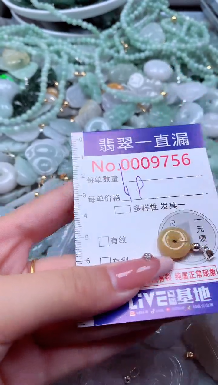 翡翠未镶嵌吊坠(不含链)9756
