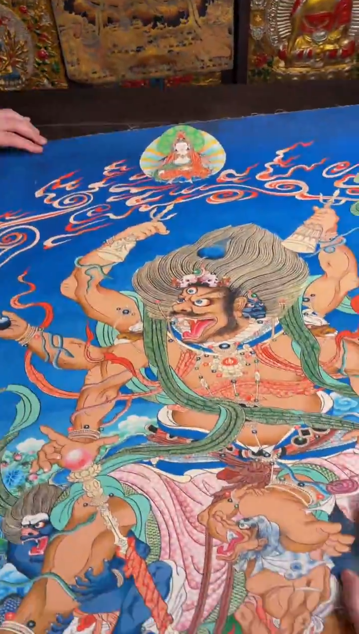 装裱画精品手绘唐卡链接--A