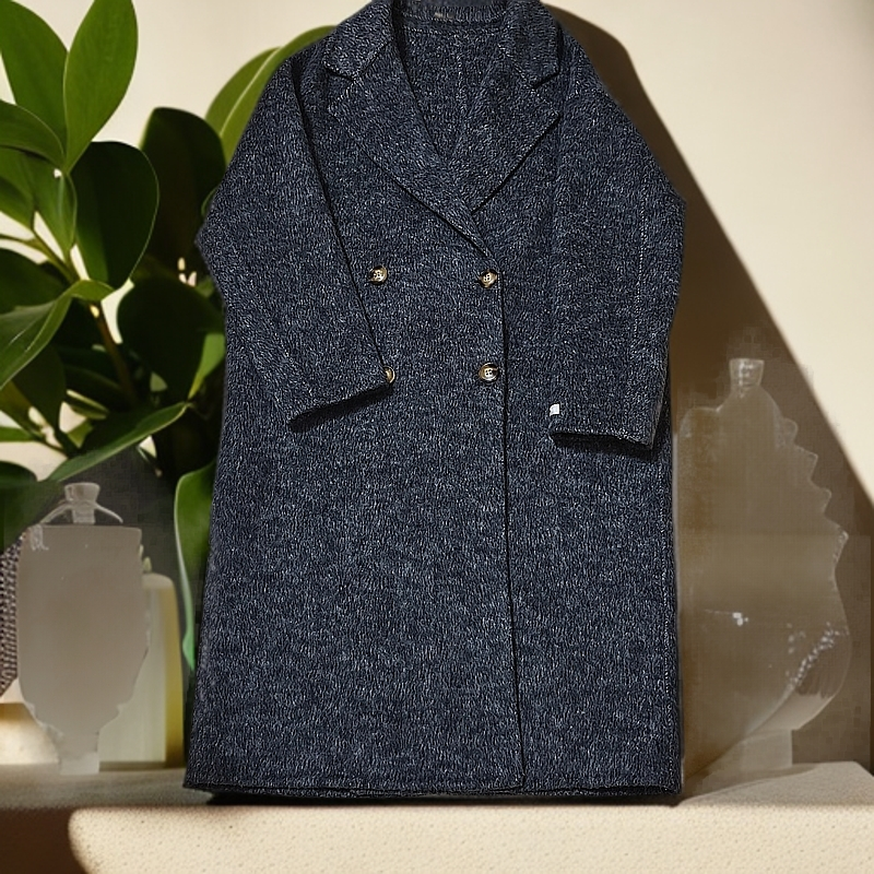 轻奢时尚双面大衣女秋冬气质百搭外套