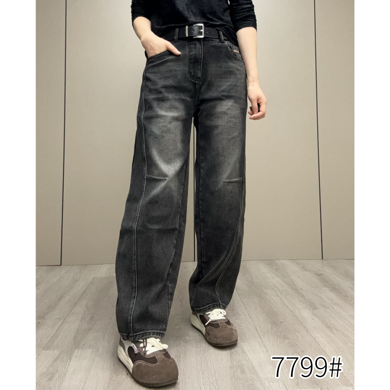 【魅力风】秋季新款显瘦百搭牛仔裤7799款