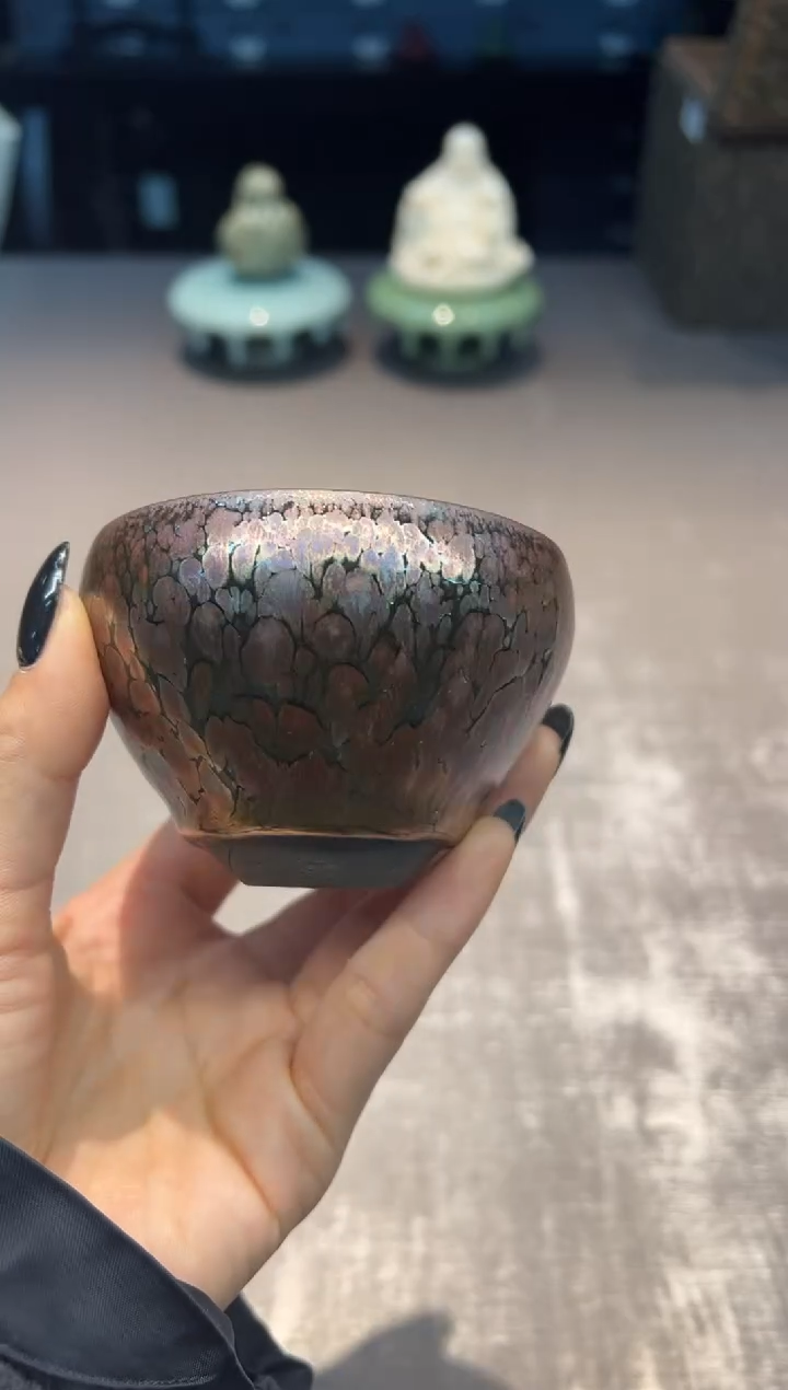 【闪购商品】茶盏徐华 彩金 油滴