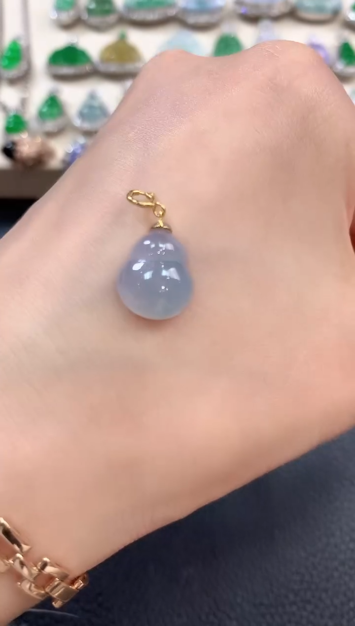 【闪购商品】翡翠吊坠(不含链)18K金镶嵌b7多样性一件发货