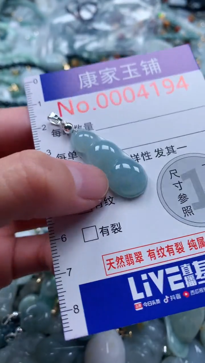 翡翠未镶嵌吊坠(不含链)4194