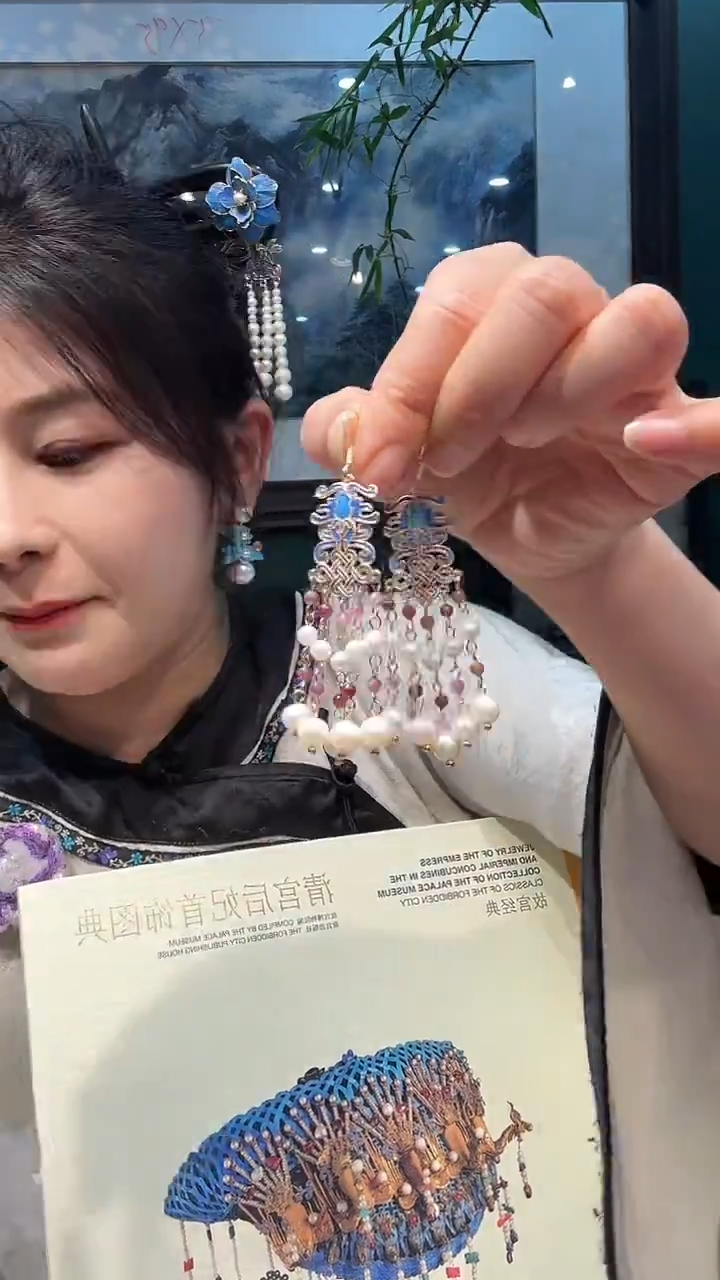 无铜合金非遗点翠饰品