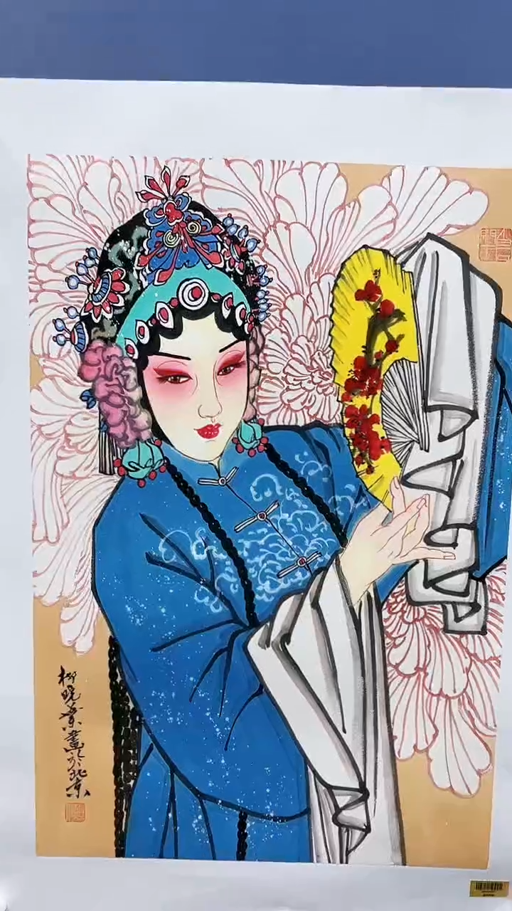【闪购商品】绘画柳晓叶绘画3平尺戏曲人物