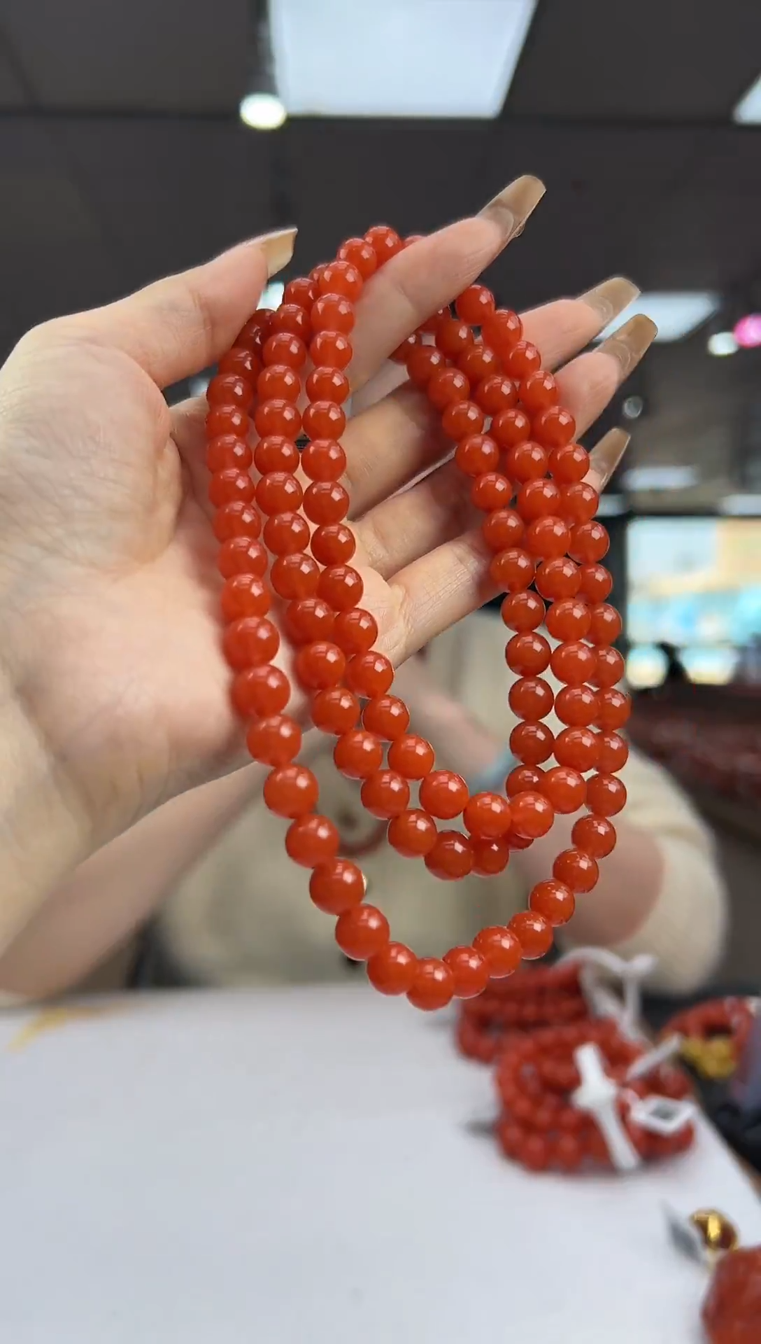 未镶嵌珠串南红玛瑙12.11-7（多样式）