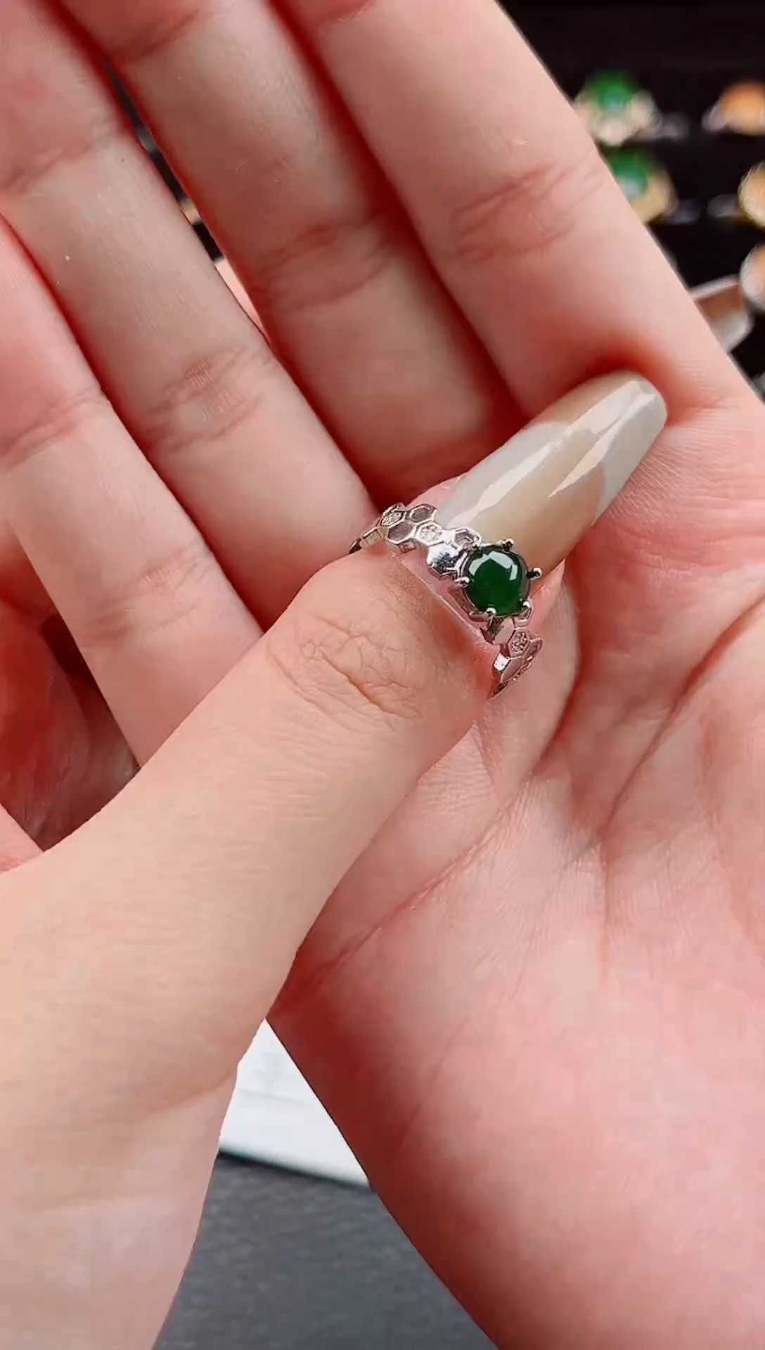 【闪购商品】翡翠戒指合金戒指445207