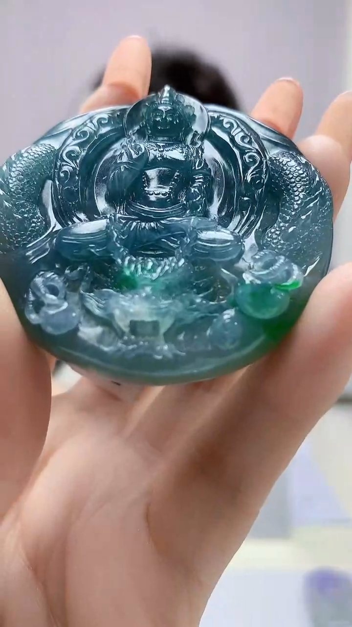 【闪购商品】定制翡翠未镶嵌4688DD-毛货挂件2