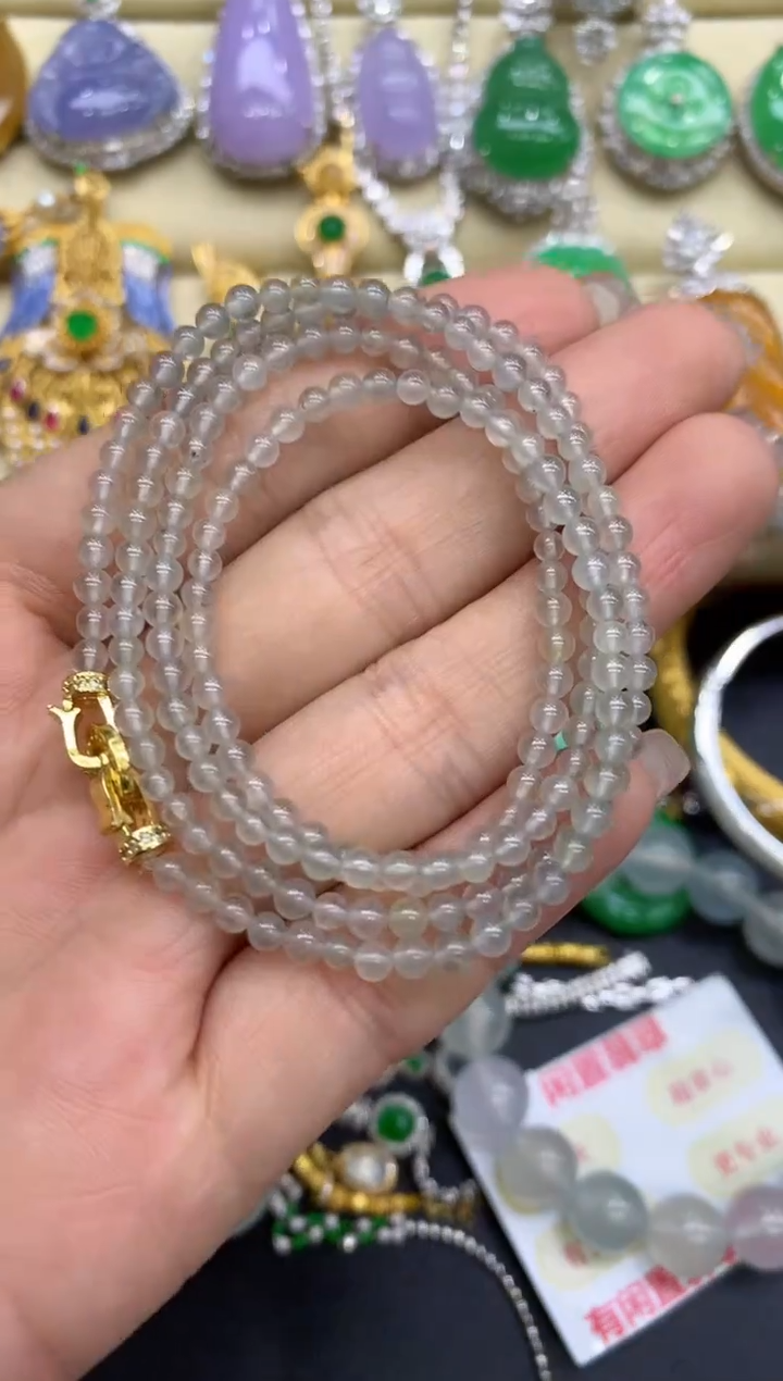 颈饰未镶嵌翡翠381-中国好珍宝