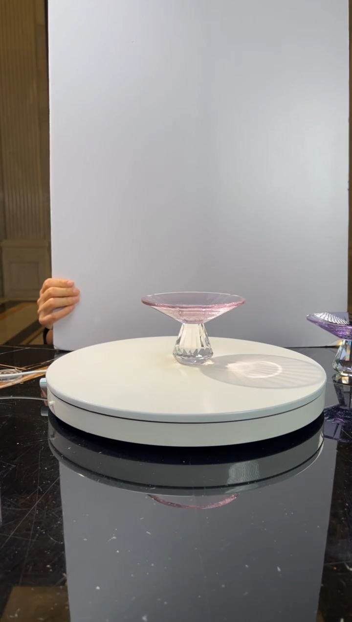 【闪购商品】摆件樱花粉水晶坚果碟