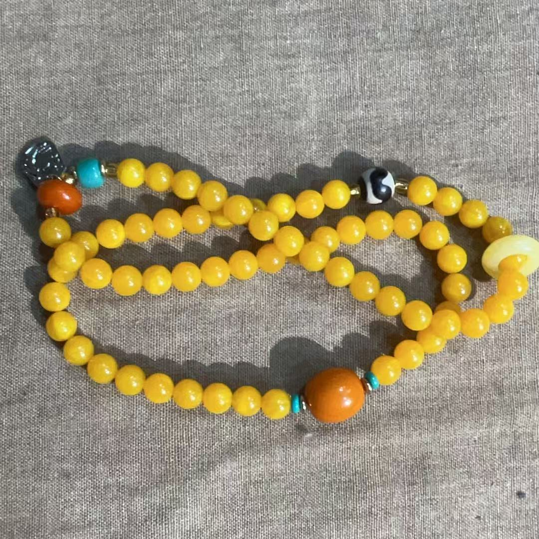 【闪购商品】黄色多手串蜜蜡