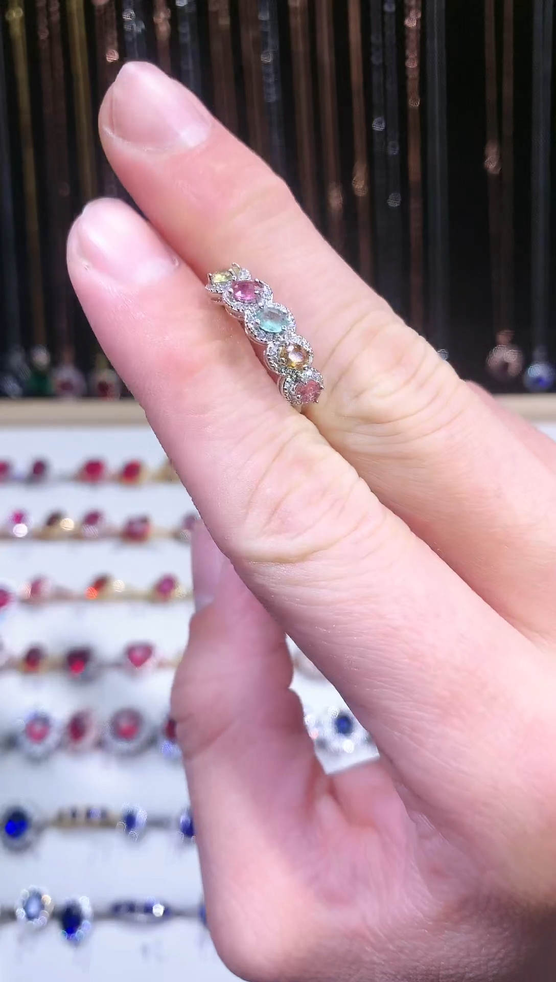 【闪购商品】碧玺戒指银S925镶嵌1111