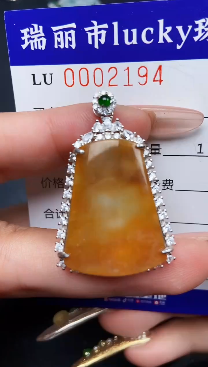 【闪购商品】翡翠颈饰银S925镶嵌2194