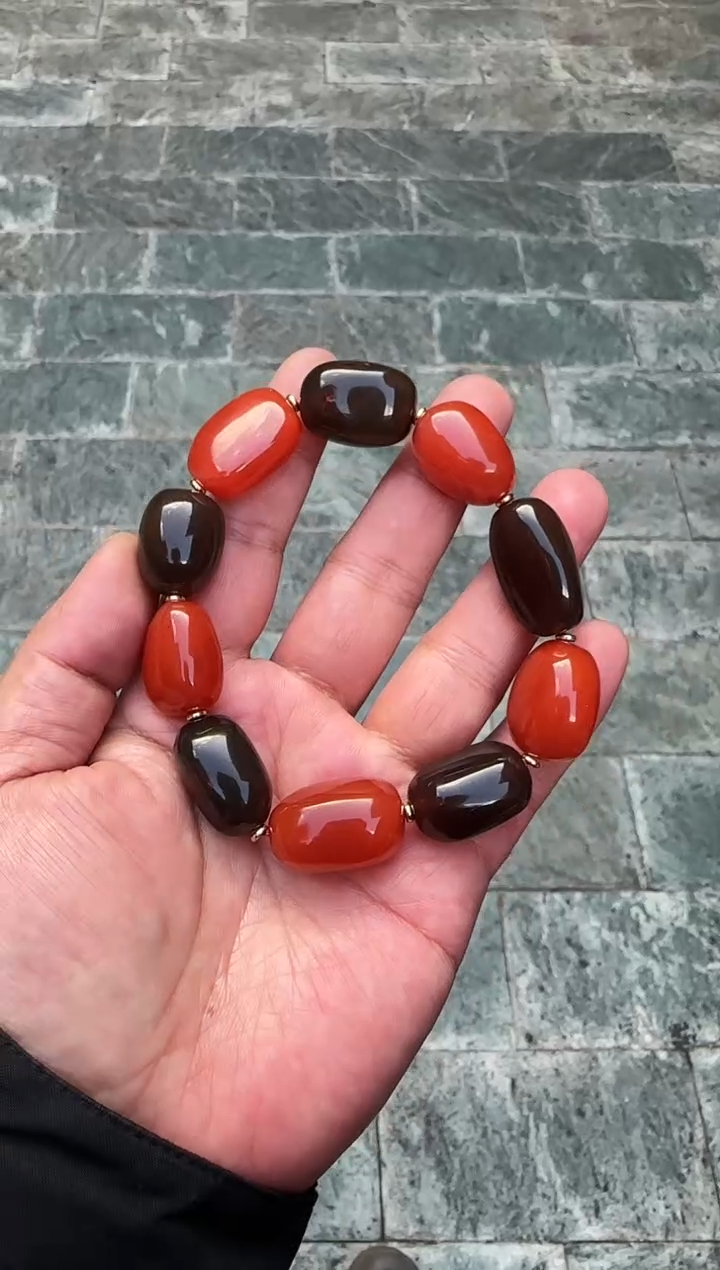 【闪购商品】南红玛瑙手串未镶嵌保山南红随形手串H721