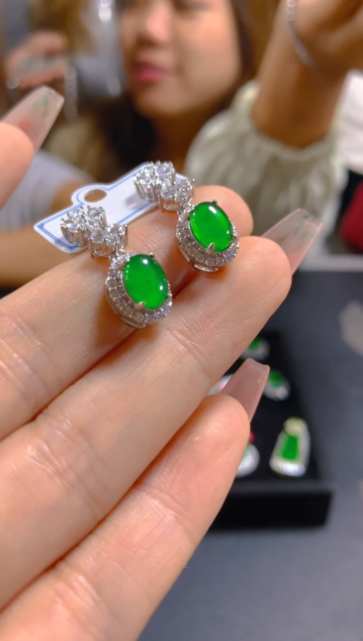 翡翠未镶嵌耳饰0666637743多样性发一