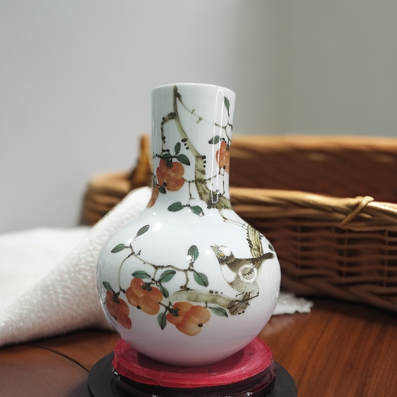 景德镇爱民老师手工手绘花瓶